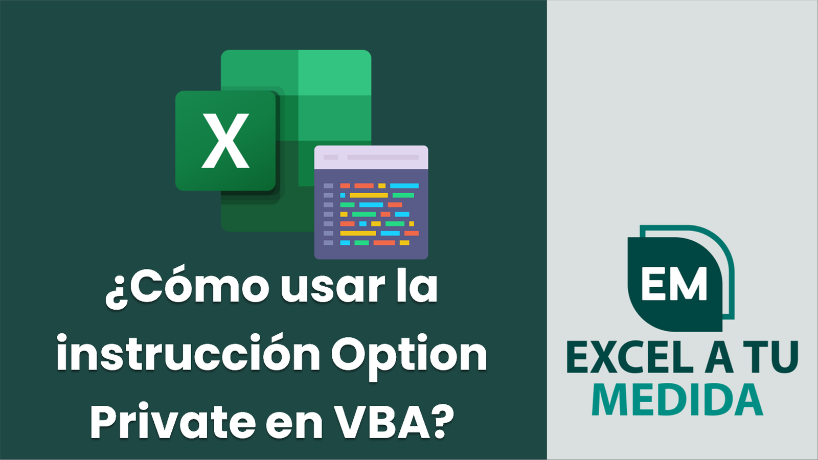 ¿Cómo usar la instrucción Option Private en VBA? | Excel a tu medida