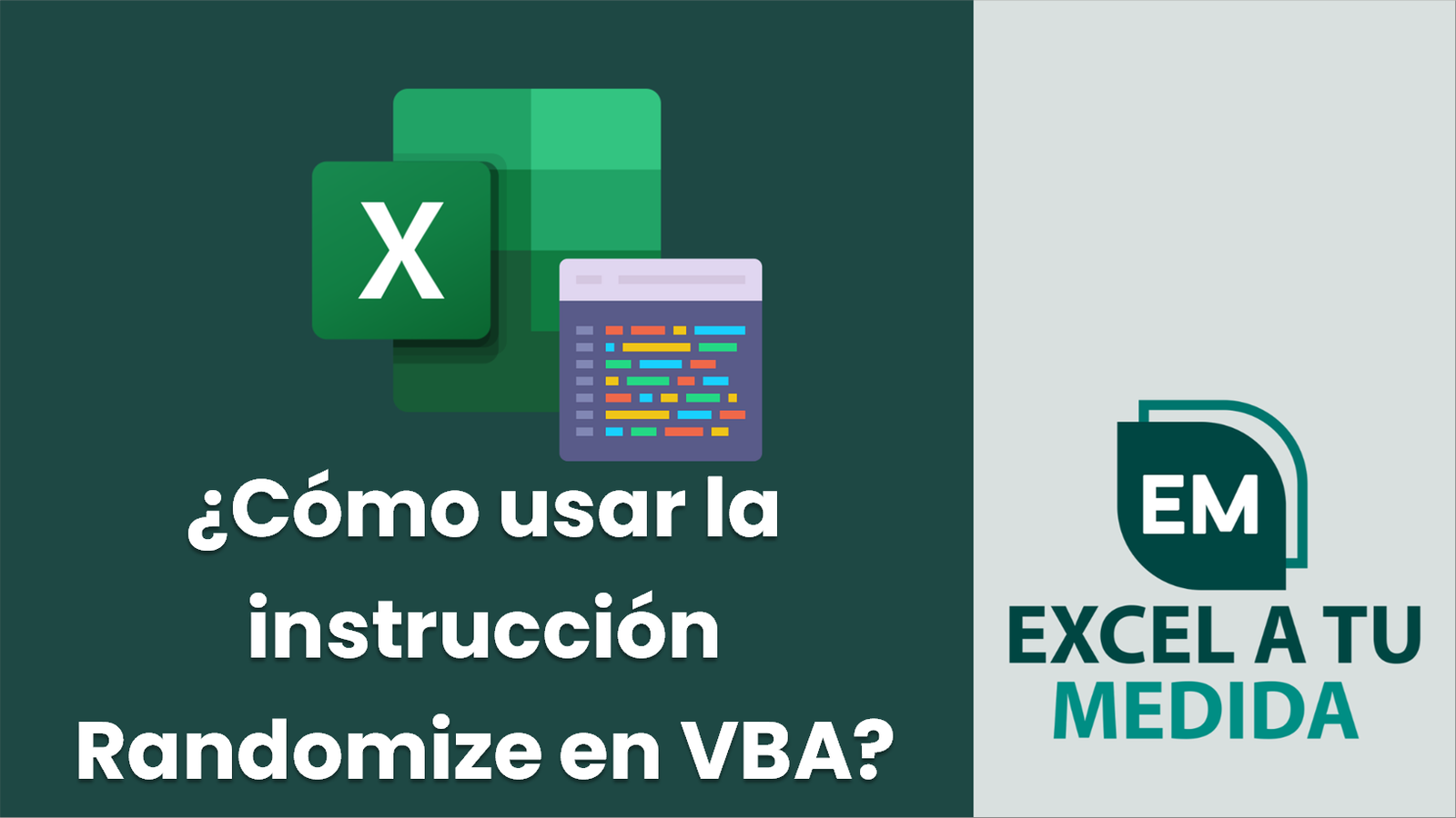¿Cómo usar la instrucción Randomize en VBA? | Excel a tu medida